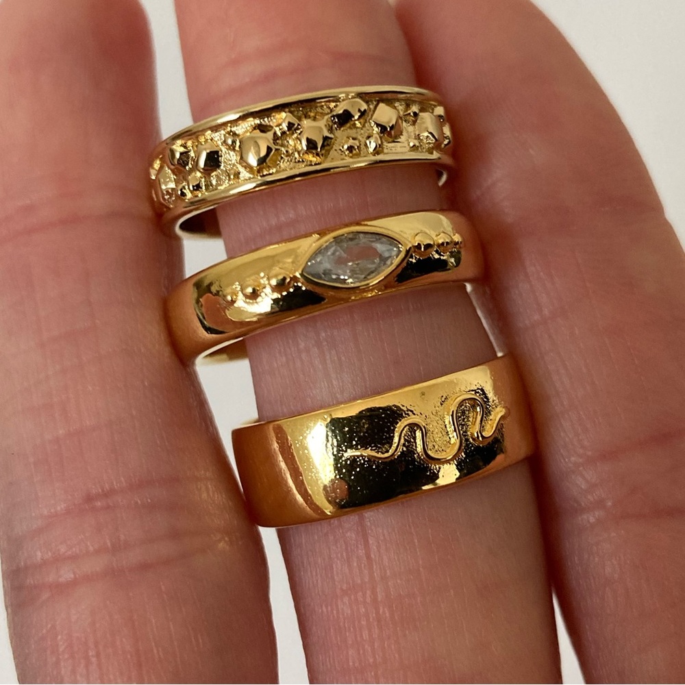 New Vanessa Stackable Layering Ring Set Size 7 - image 2